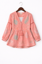 Load image into Gallery viewer, V-Neck Long Sleeve Blouse