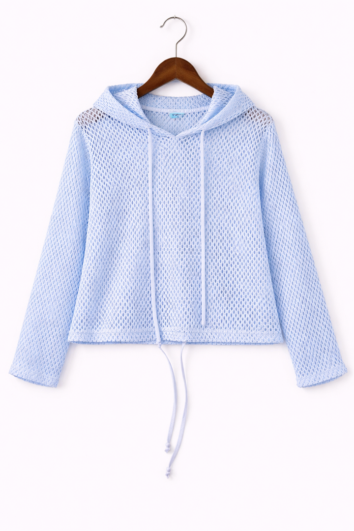 Sheer Hooded Top