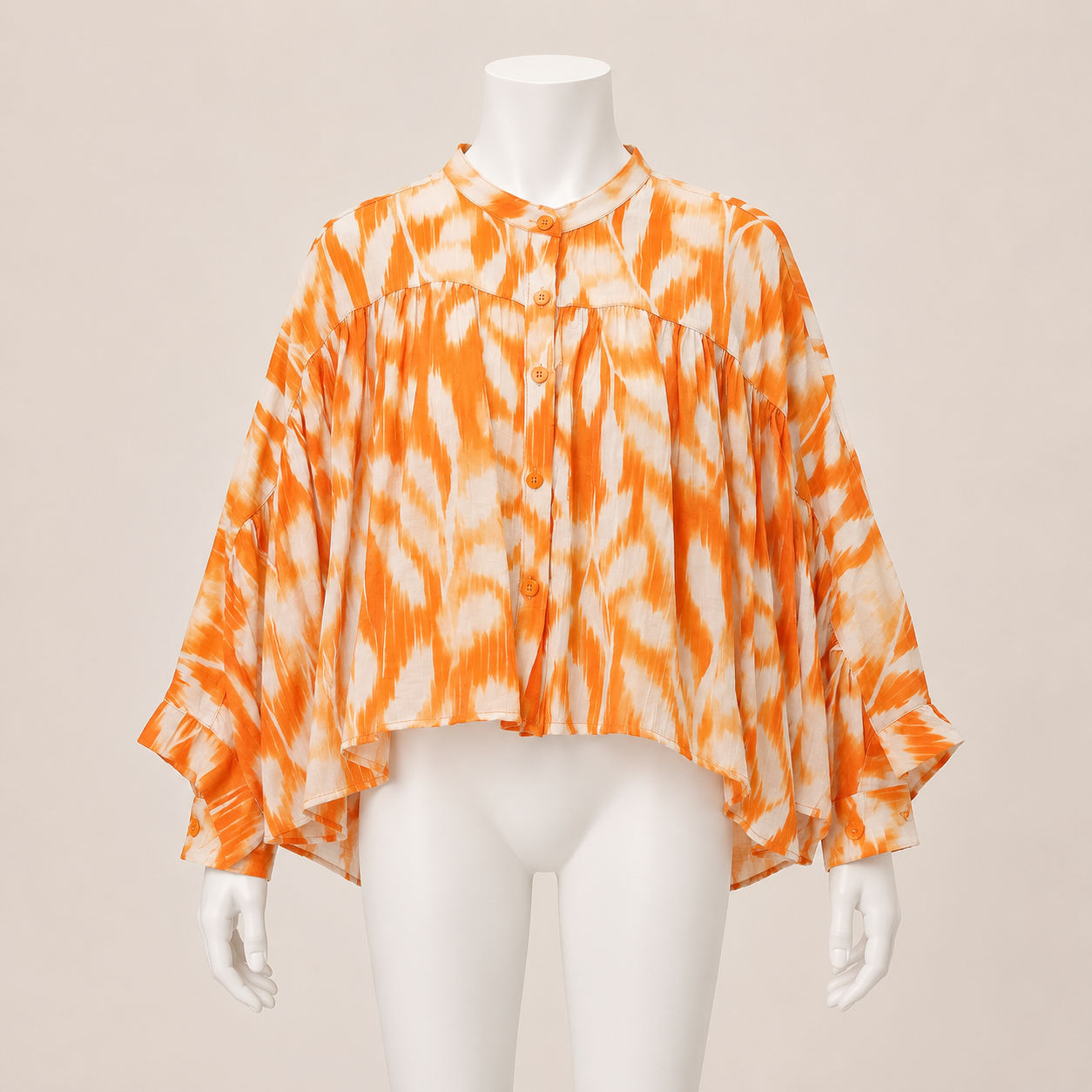 Wild Print Tie Shirt