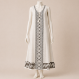 Embroidered Detail Midi Dress