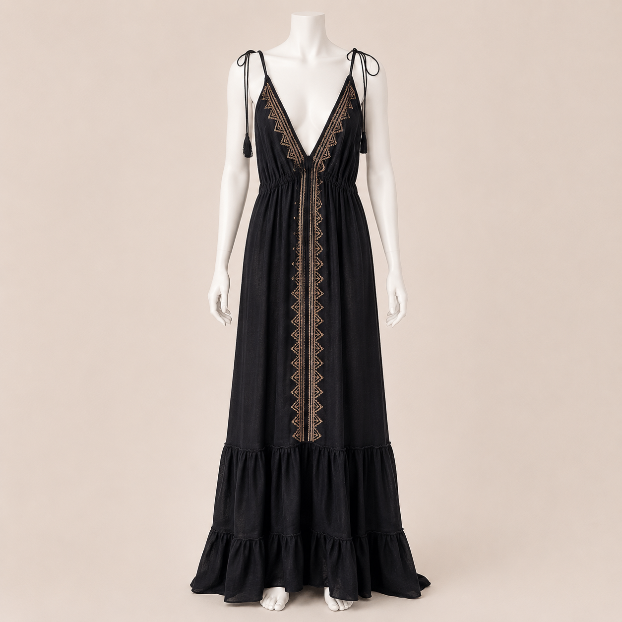 Women Indian Print Cape Dress