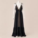 Women Indian Print Cape Dress