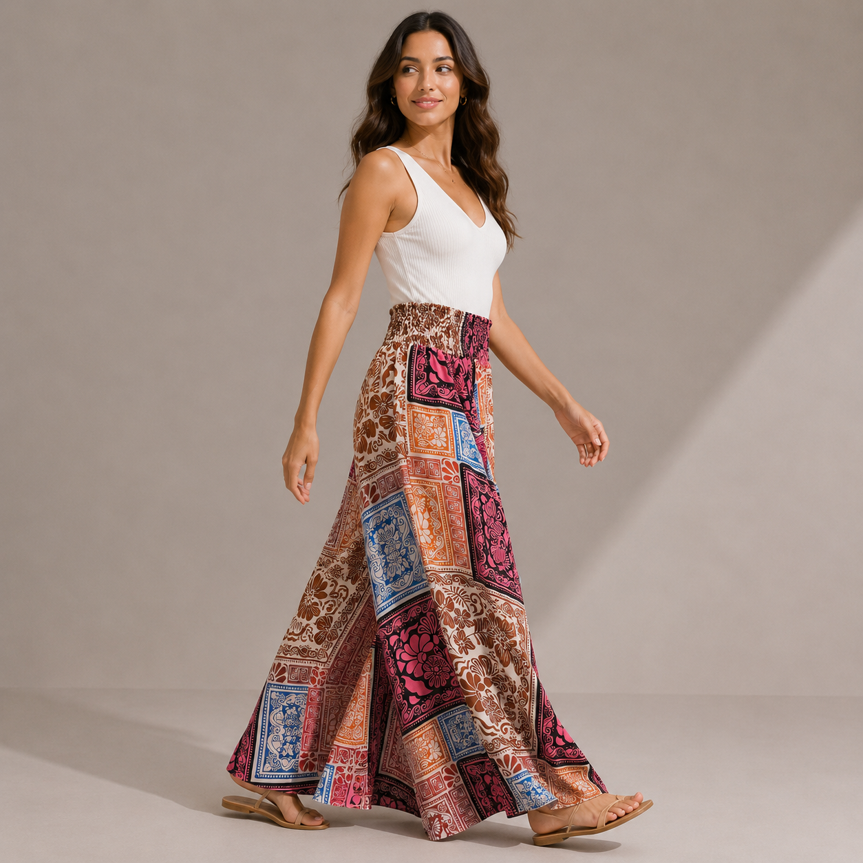 Women palazzo wide leg pants