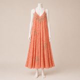 Embroidered Strap Maxi Dress