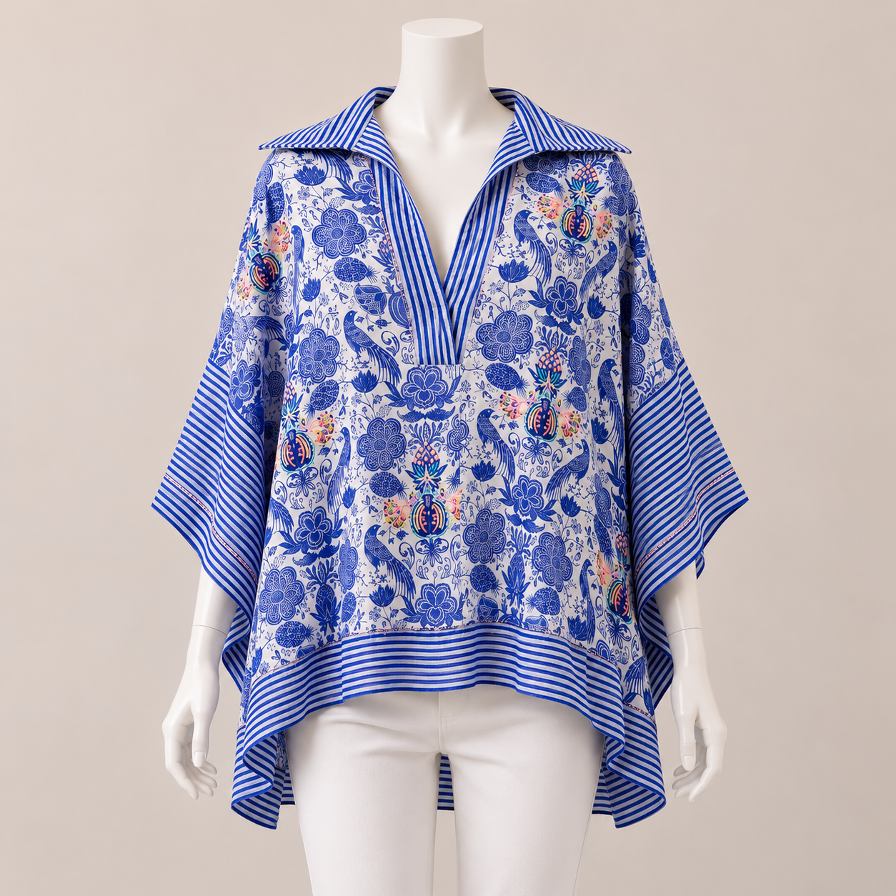 Handcrafted Printed Poncho