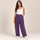 Women Pleated Balloon-Leg Pants
