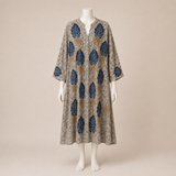 Leaf Print Button Front Tunic
