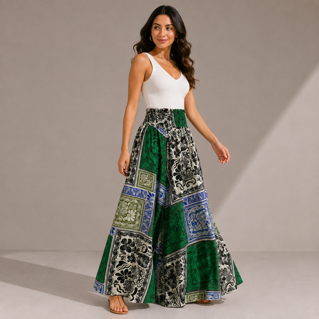 Women palazzo wide leg pants