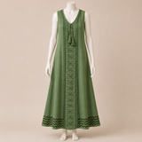 Embroidered Detail Midi Dress