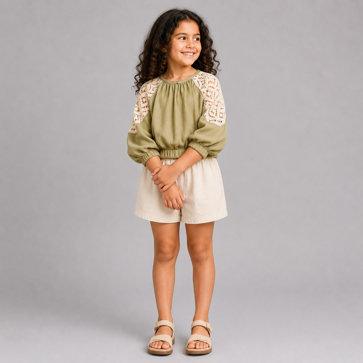 Lace Sleeve Top
