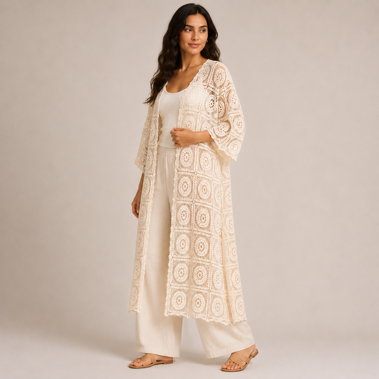 Crochet oversized cardigan