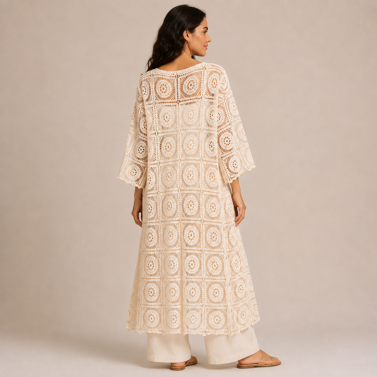 Crochet oversized cardigan