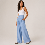 Lace-Up Wide Leg Pants