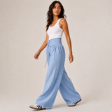 Lace-Up Wide Leg Pants