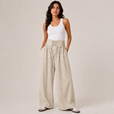 Lace-Up Wide Leg Pants
