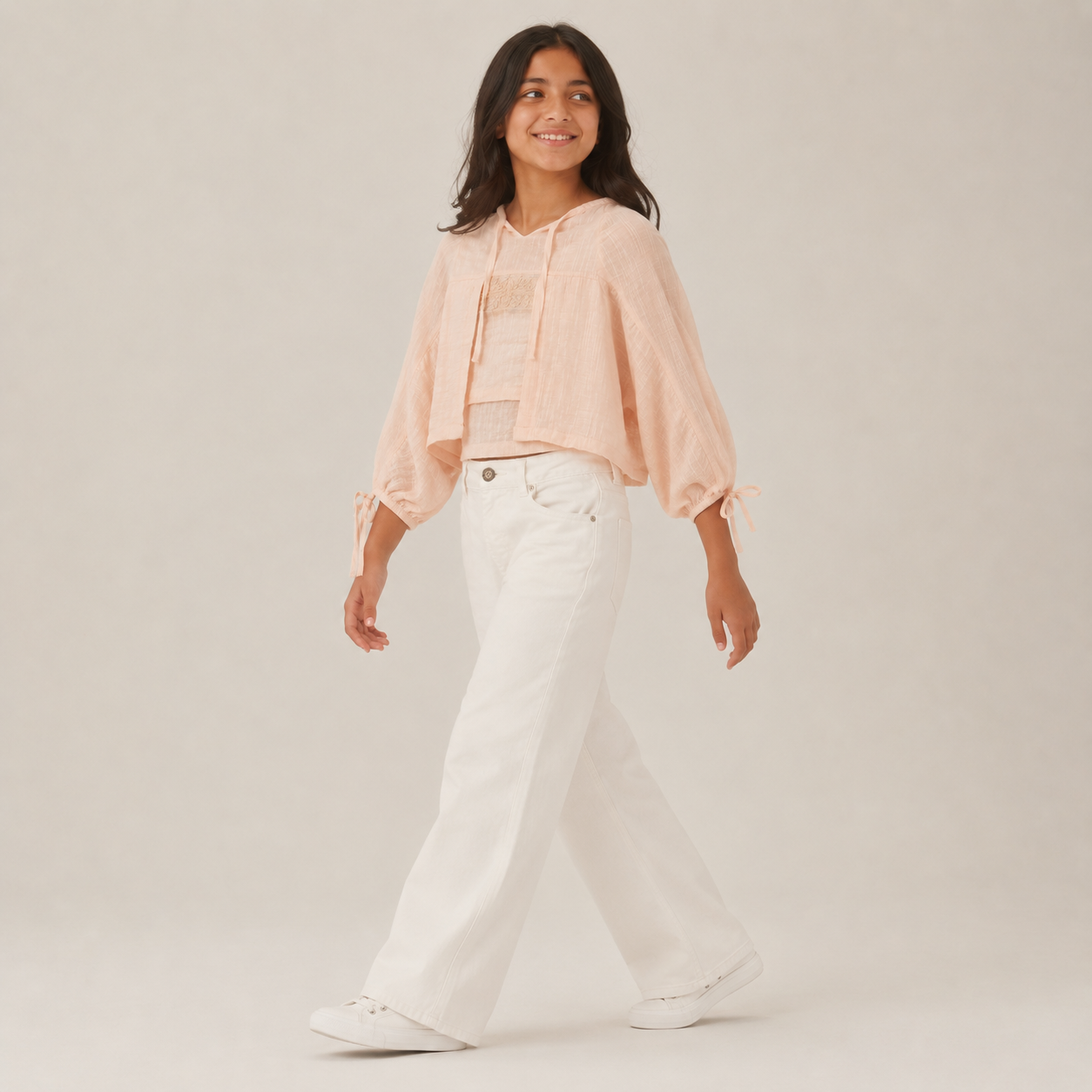 Textured Layered Embroidered Top