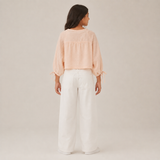 Textured Layered Embroidered Top