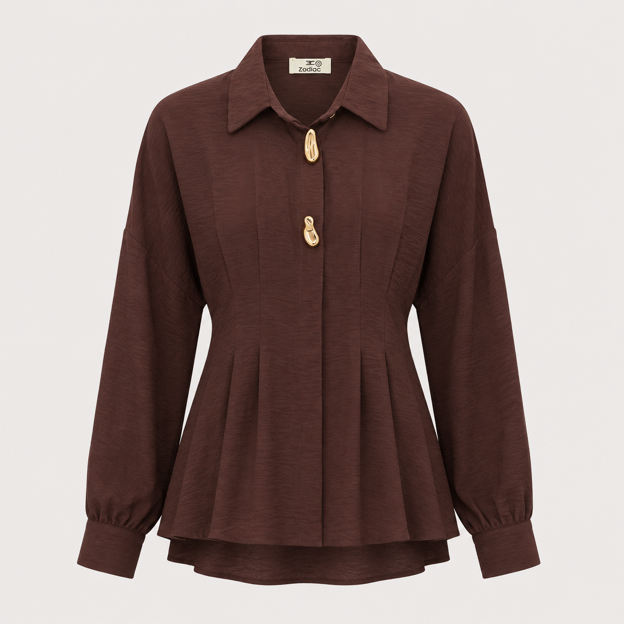 Sculpted Waist Statement Shirt