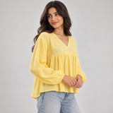 Women Shimmer Texture Relaxed Blouse