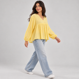 Women Shimmer Texture Relaxed Blouse