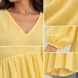 Women Shimmer Texture Relaxed Blouse