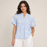 Women Floral Embroidered Relaxed Blouse