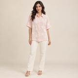 Women Floral Embroidered Relaxed Shirt