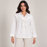 Women Striped Belted Shirt Dress