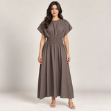 Women Wrap Detail Asymmetric Midi Dress