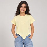 Girls’ Bonjour Madame Pointed-Hem T-Shirt