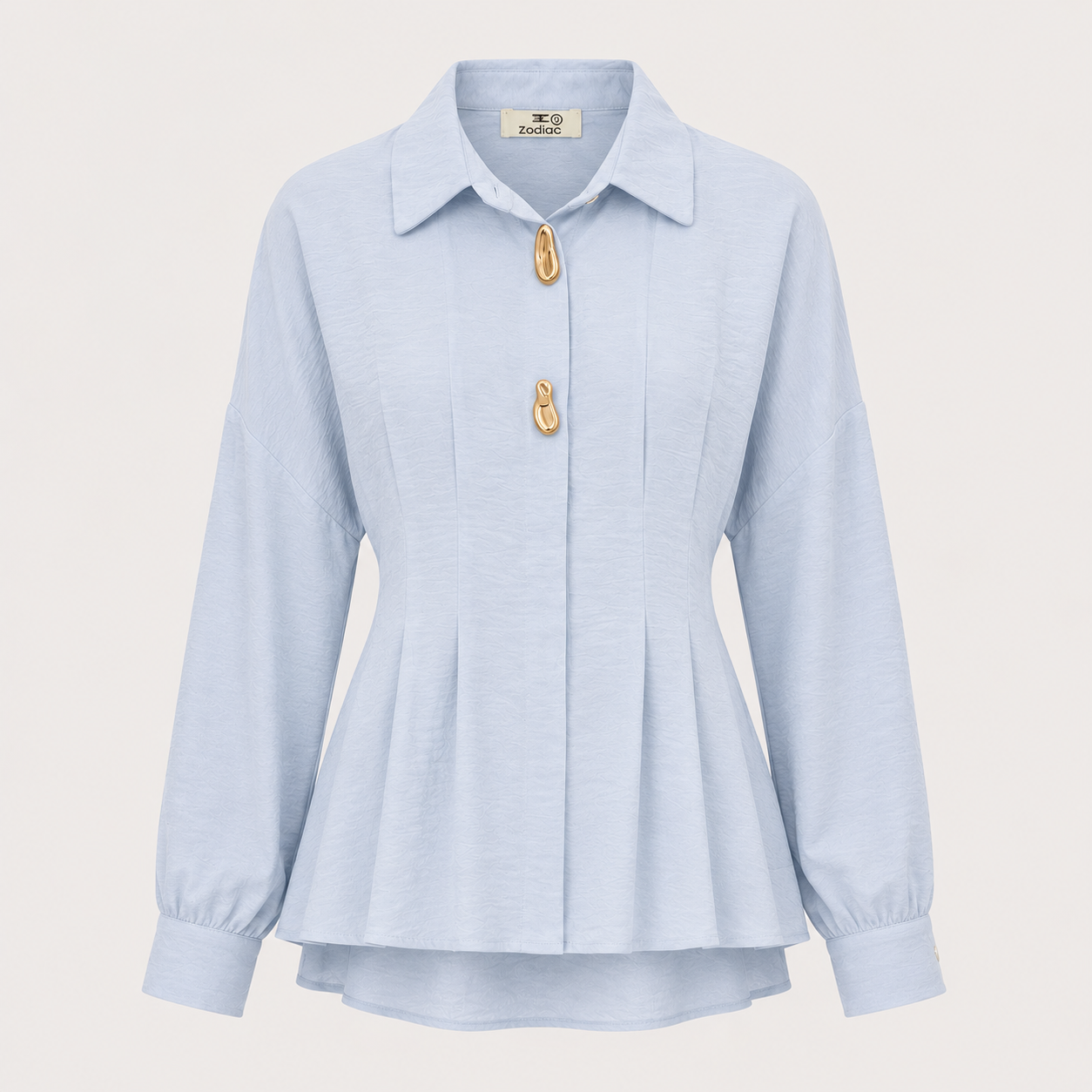 Sculpted Waist Statement Shirt