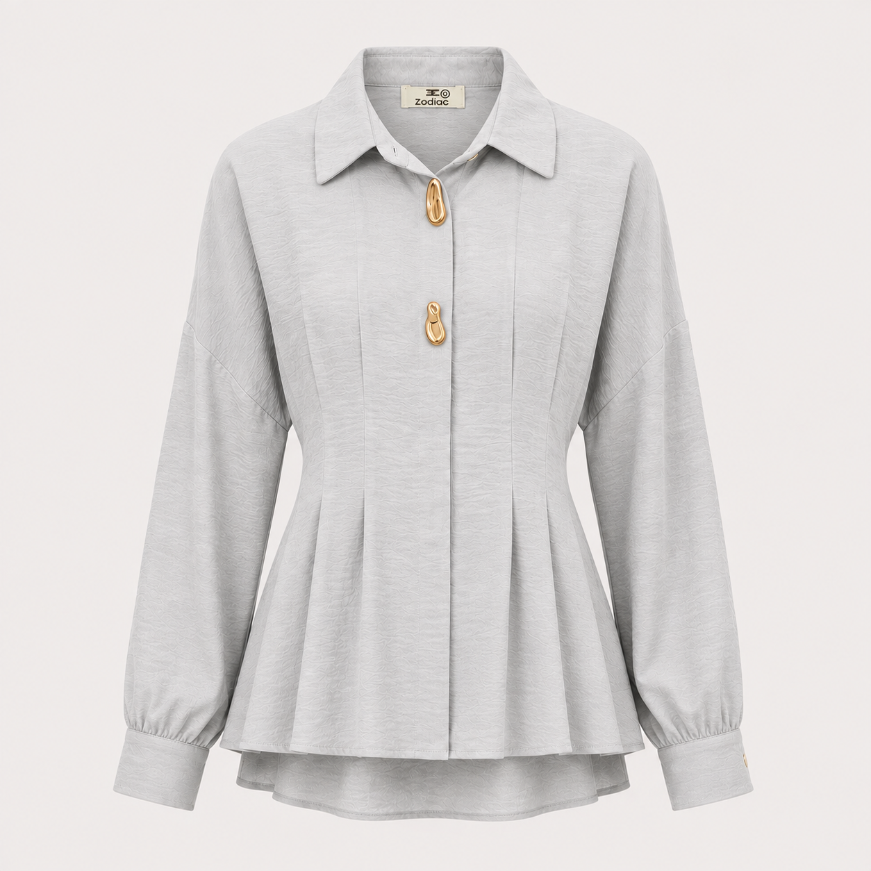 Sculpted Waist Statement Shirt