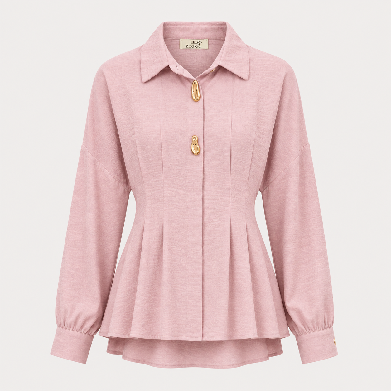 Sculpted Waist Statement Shirt