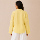 Women Panel Button-Up Shirt