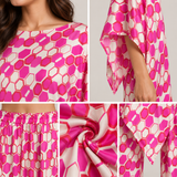 Women Geometric Print Relaxed Two-Piece Set