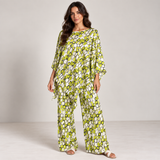 Women Geometric Print Relaxed Two-Piece Set