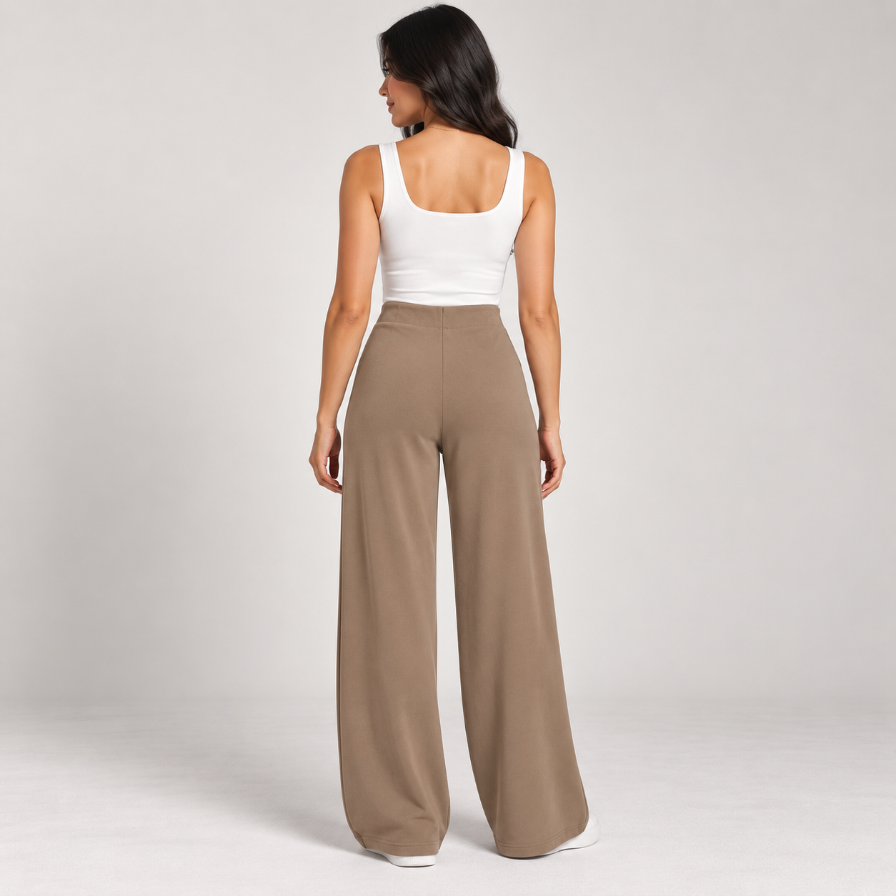 High-Waist Wide-Leg Trousers