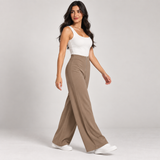 High-Waist Wide-Leg Trousers