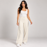 High-Waist Wide-Leg Trousers
