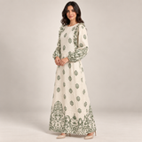 Women Ornamental Print Maxi Dress
