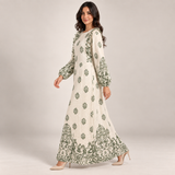 Women Ornamental Print Maxi Dress