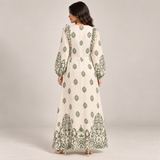 Women Ornamental Print Maxi Dress