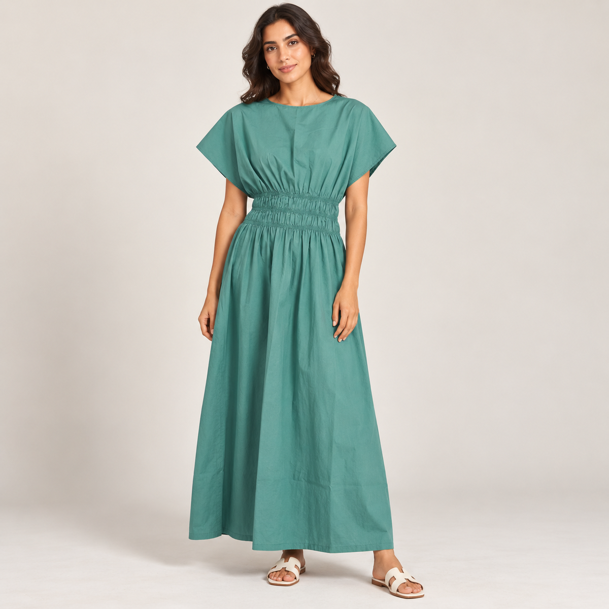 Women Wrap Detail Asymmetric Midi Dress