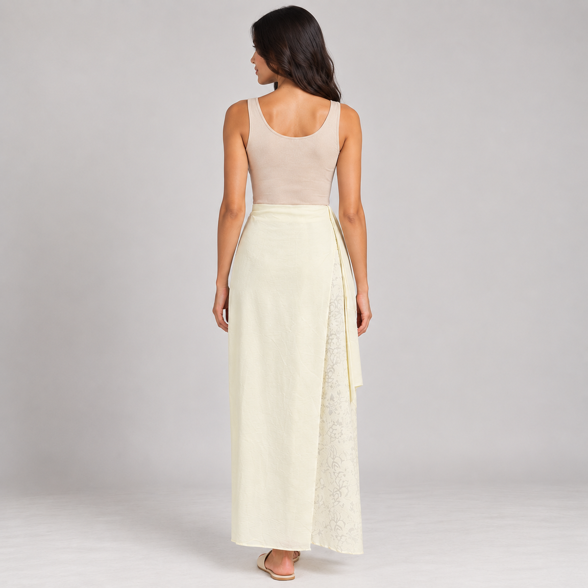 Starfish Detail Wrap Maxi Skirt