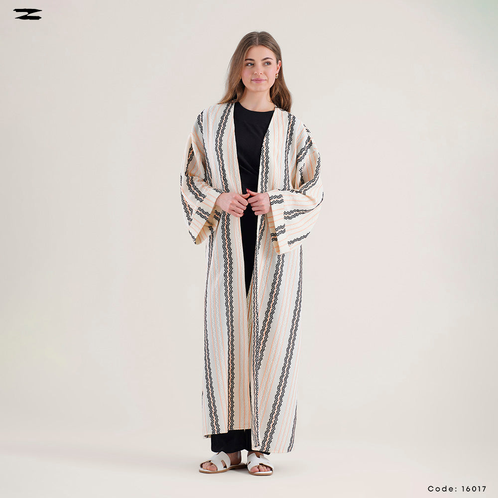 Striped Jacquard Cardigan