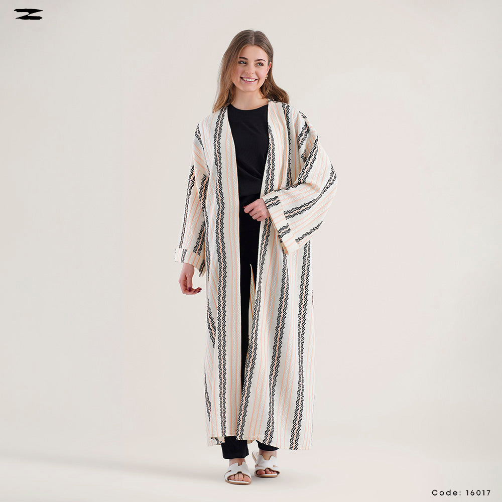 Striped Jacquard Cardigan