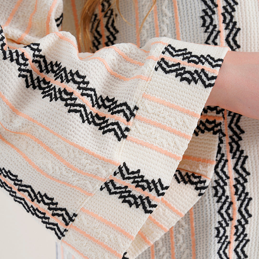 Striped Jacquard Cardigan