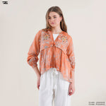 Load image into Gallery viewer, Hooded Floral Zip Top