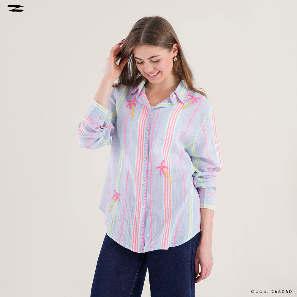 Palm Stripe Shirt