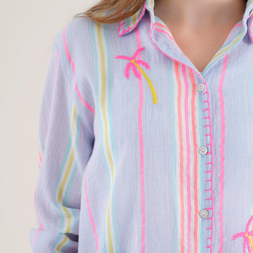 Palm Stripe Shirt